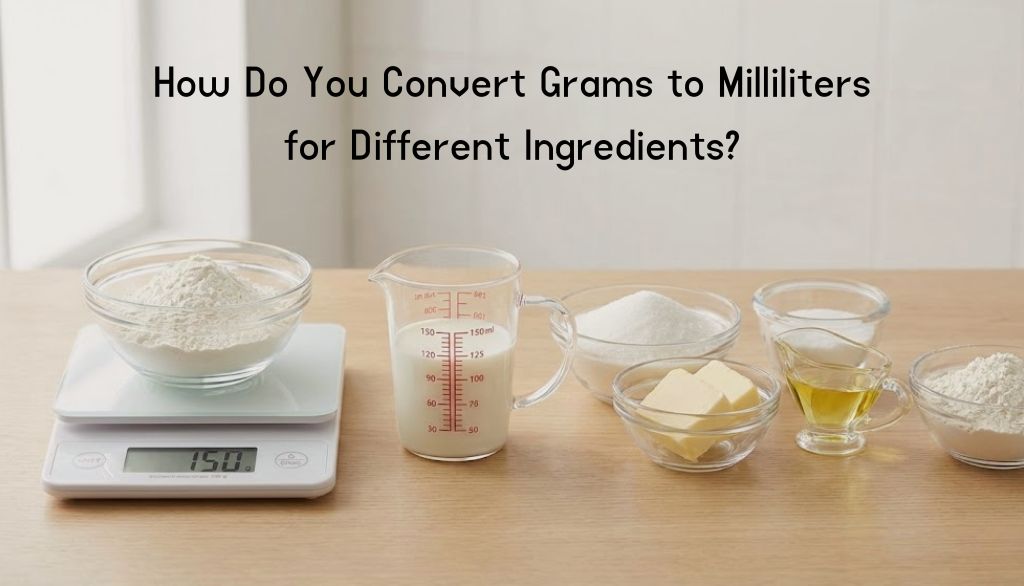How Do You Convert Grams to Milliliters for Different Ingredients?
